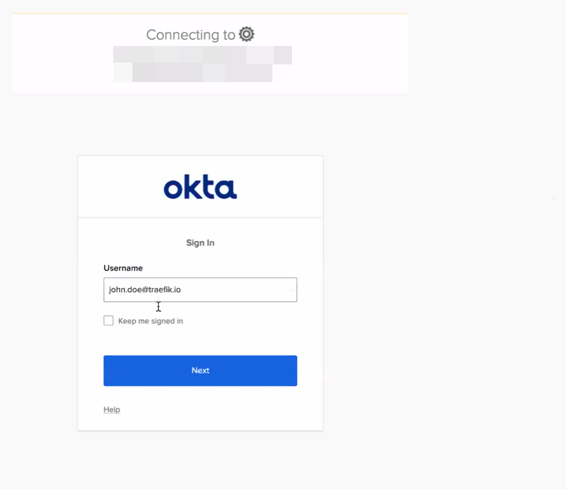 Login with Okta