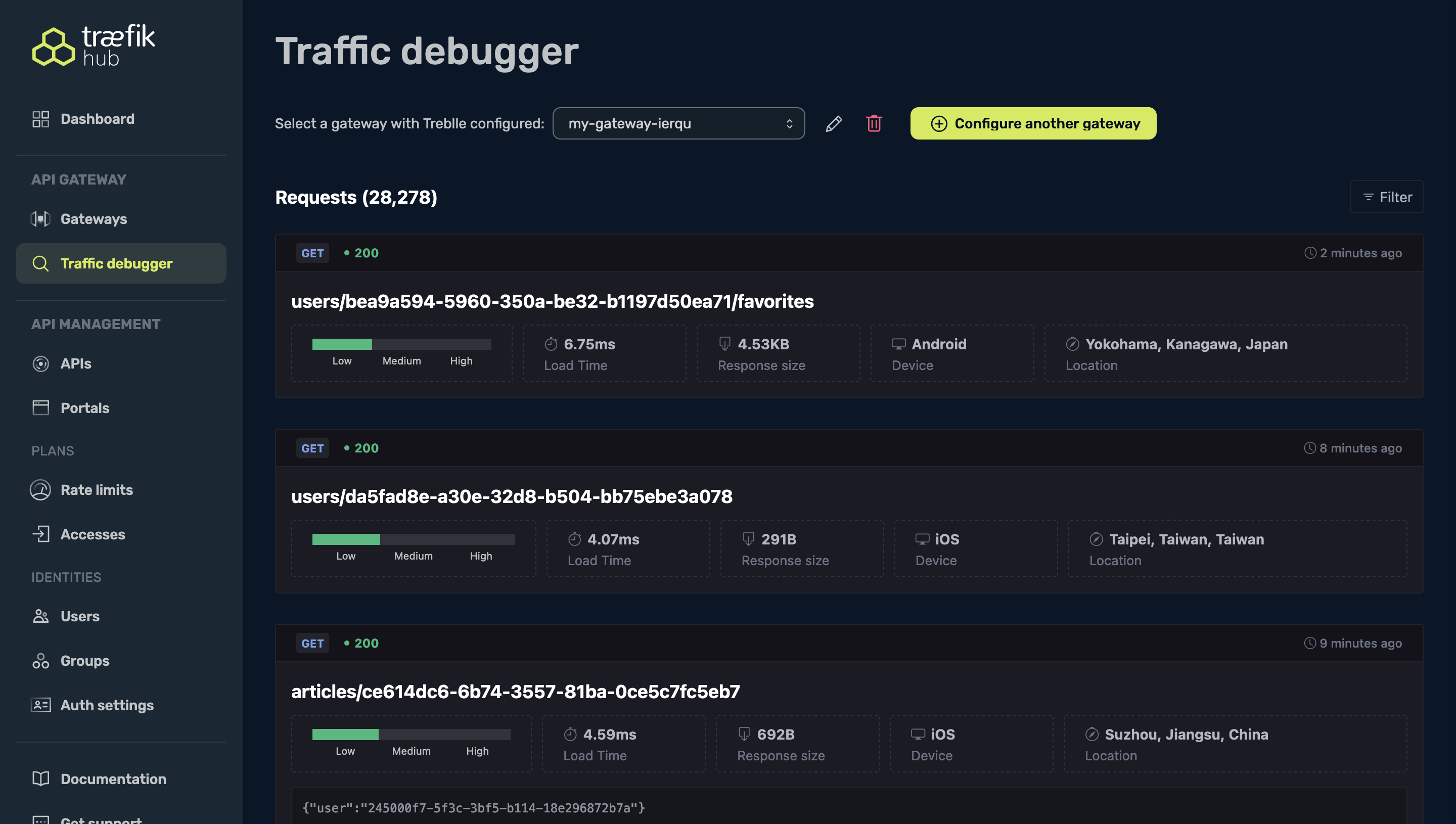 &quot;Traefik pod logs&quot;